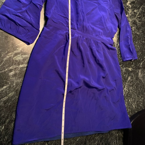 Madewell blue silk dress - Picture 3 of 6